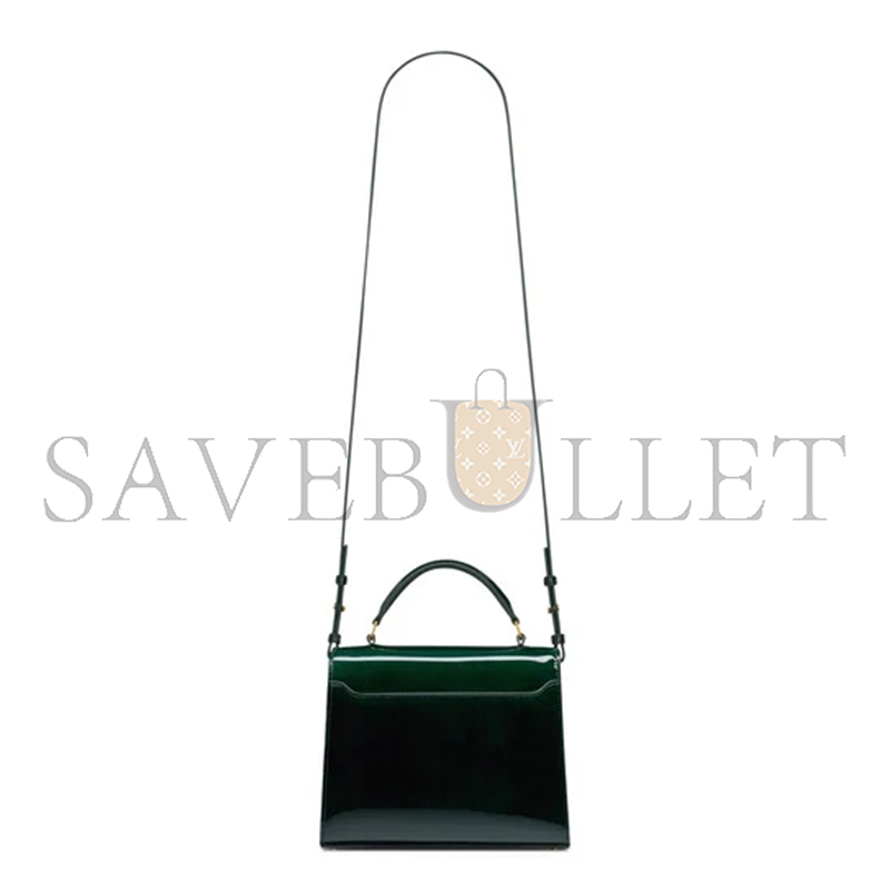 YSL CASSANDRA MINI TOP HANDLE BAG IN PATENT LEATHER 623930AAEF93856 (20*16*7.5cm)